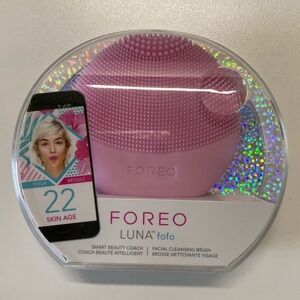 New Foreo Luna Fofo Facial Cleansing Brush Pearl Pink